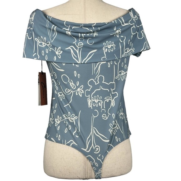 CHRISTINA MARTINEZ‎ OFF THE SHOULDER BODYSUIT WOMEN'S SIZE L NWT - Picture 7 of 16
